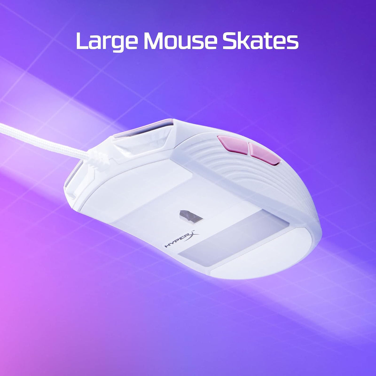 HyperX Pulsefire Core Rosa/Blanco - Ratón para Juegos RGB Rosa/Blanco,con Sensor Pixart 3327 de hasta 6200 PPP, 7 Botones programables, 639P1AA