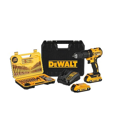 DEWALT Taladro Rotomartillo 1/2" 20V, 2 Baterías y Caja, DCD7781S2A | Taladro Rotomartillo 1/2" (13mm), 20V Máx, Incluye 2 Baterías, Cargador, Caja de Herramientas