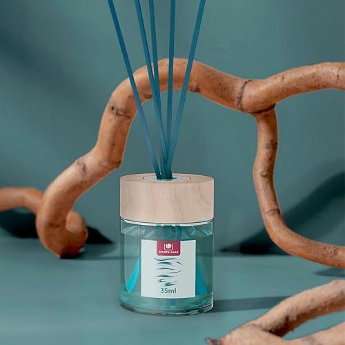 Cristalinas Ambientador de Cañas Ratán 3 Pack, Difusor sin Alcohol, Brisa Marina 40ml