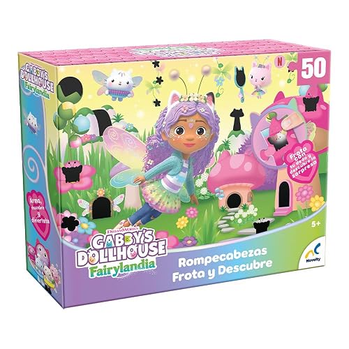 NOVELTY CORP Rompecabezas Frota Y Descubre Gabbys Dollhouse 50 Pzs