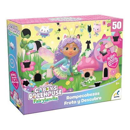 NOVELTY CORP Rompecabezas Frota Y Descubre Gabbys Dollhouse 50 Pzs