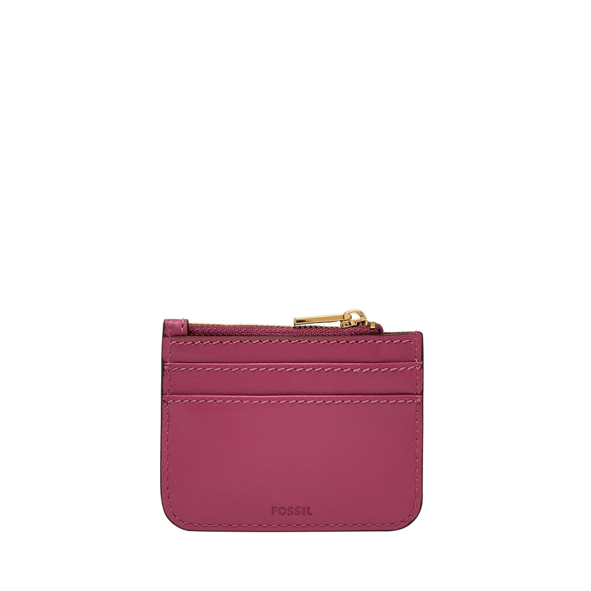 Tarjetero Fossil SL10078658 de piel en color rosa para mujer