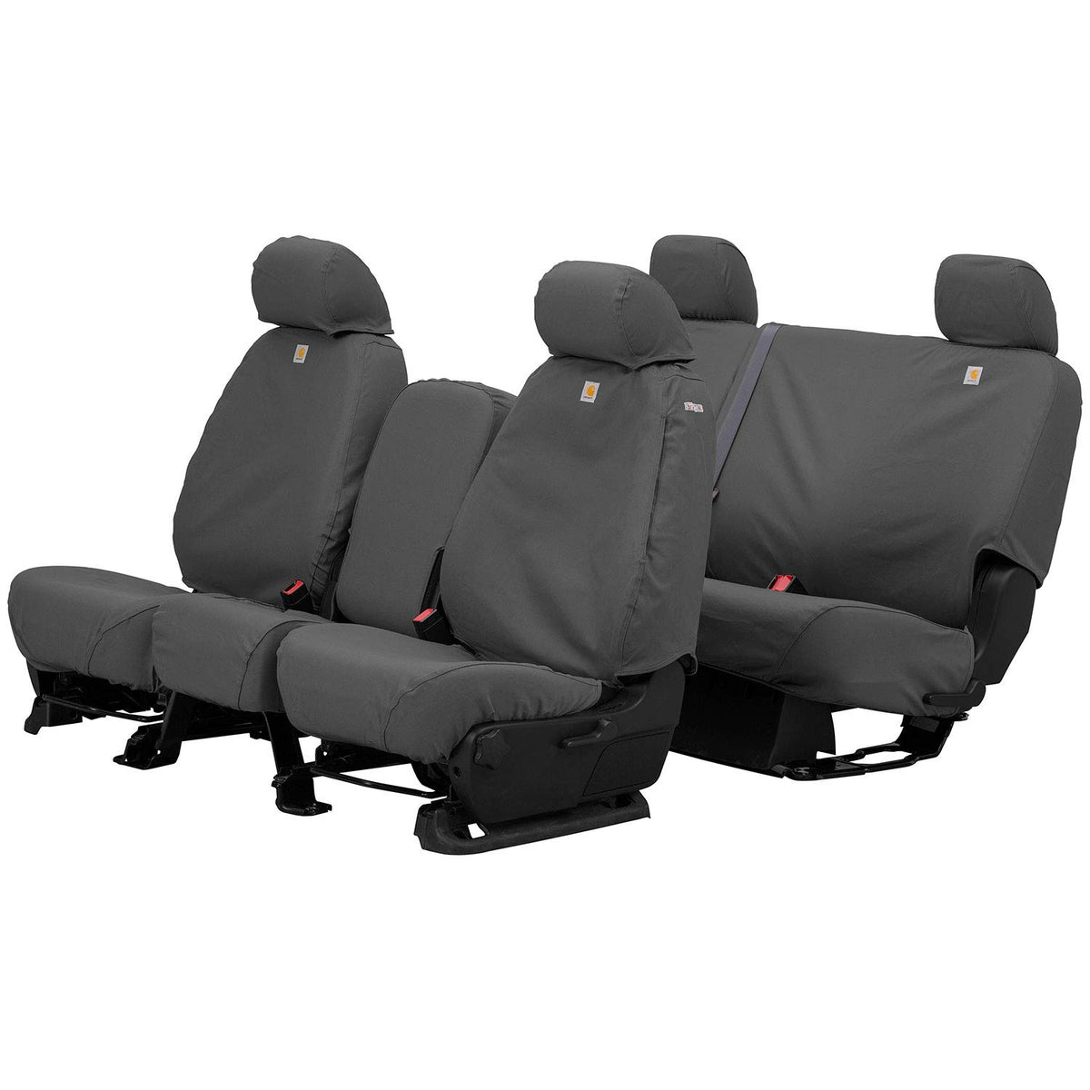 Covercraft Carhartt SeatSaver - Fundas de Asiento Personalizadas | Se Adapta a Ram 1500 2017-2018, Ram 1500 Classic, Ram 2500/3500/4500/5500 2019-24 Ram 1500, 1ª Fila 40/20/40 Asiento de Banco con