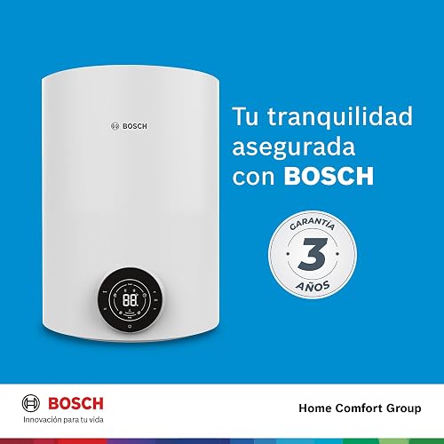 BOSCH, Calentador de agua de depósito Eléctrico, 127V, para 1 regadera, Display Digital SimpeTouch Bosch, 5 modos de uso, compatible con calentadores solares, Capacidad 35L, Modelo Smart Tank