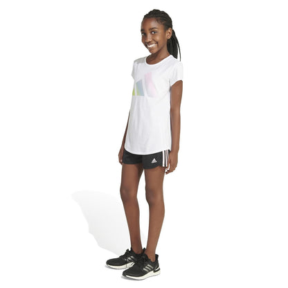 Adidas Pacer - Pantalones Cortos para Correr con Cintura elástica para niña