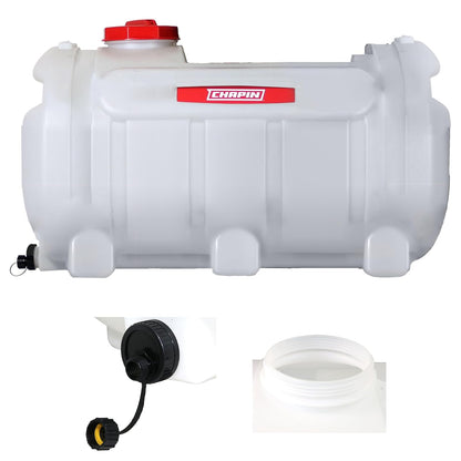 Chapin 98142: Tanque de Almacenamiento de Agua de 40 galones, Tanque de Agua utilitario, Suministro de Agua, para Granjas, acreas, Jardines, huertos, Blanco translúcido