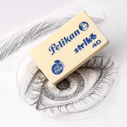 Pelikan Goma De Borrar Strike con 40 Piezas