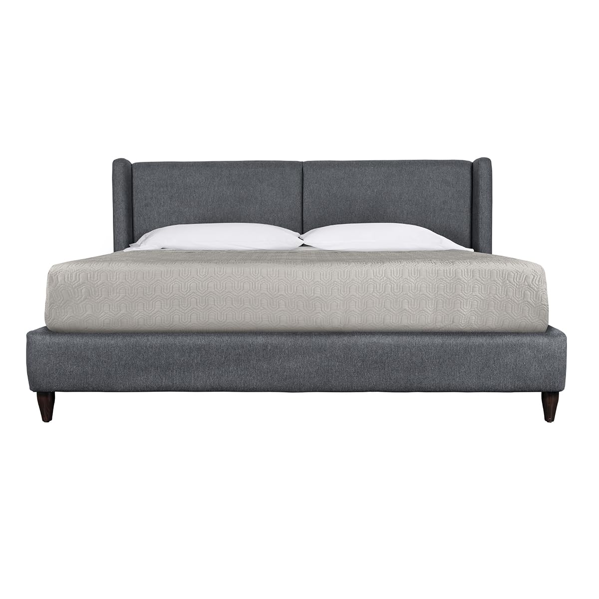 Cama Mobica Pisa Charcoal tamaño Individual Color Gris Oscuro con diseño Moderno