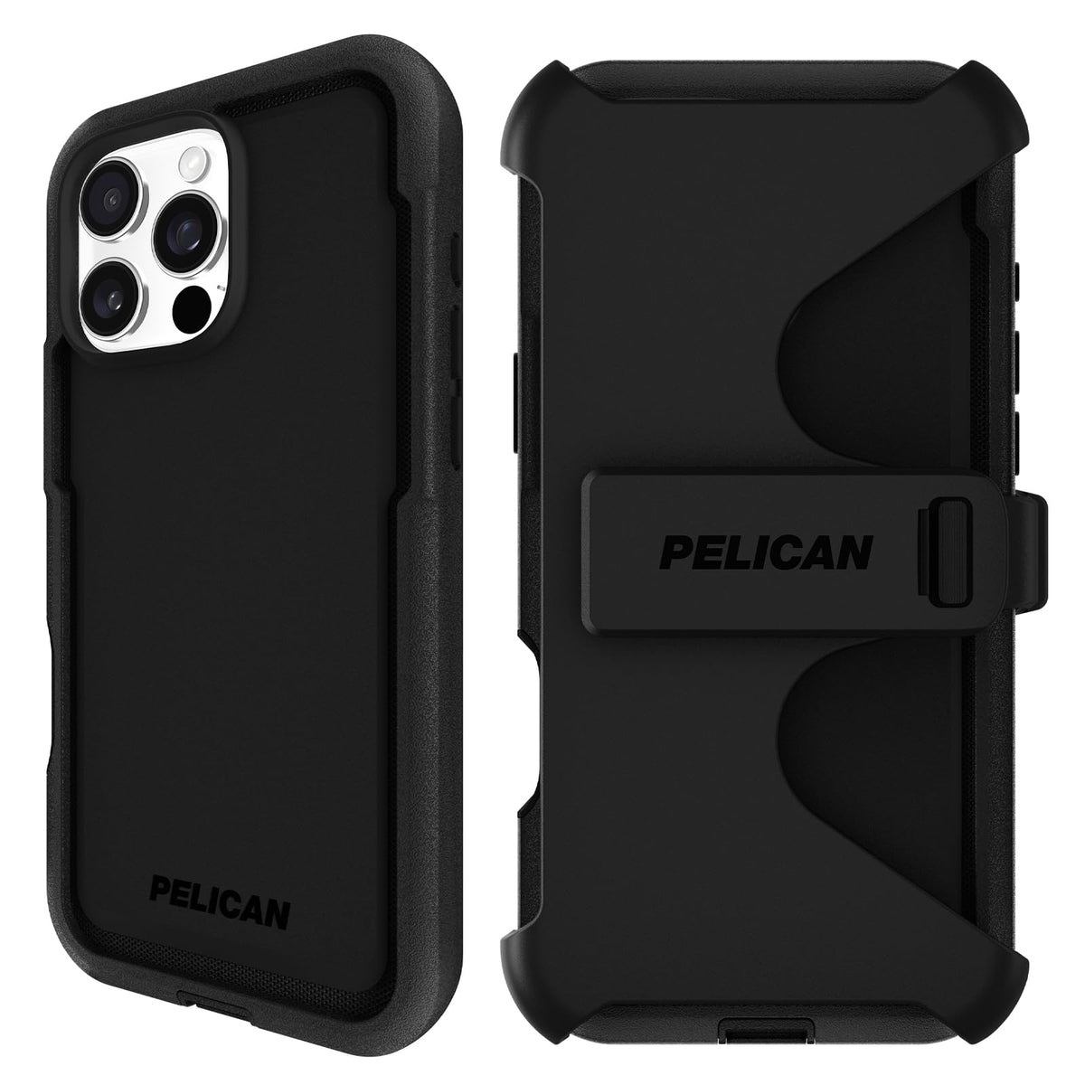 Pelican Shield Estuche para iPhone 16 Pro Max, Compatible con MagSafe - Negro - iPhone 16 Pro Max