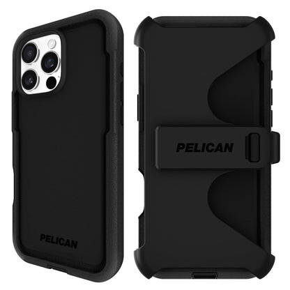 Pelican Shield Estuche para iPhone 16 Pro Max, Compatible con MagSafe - Negro - iPhone 16 Pro Max