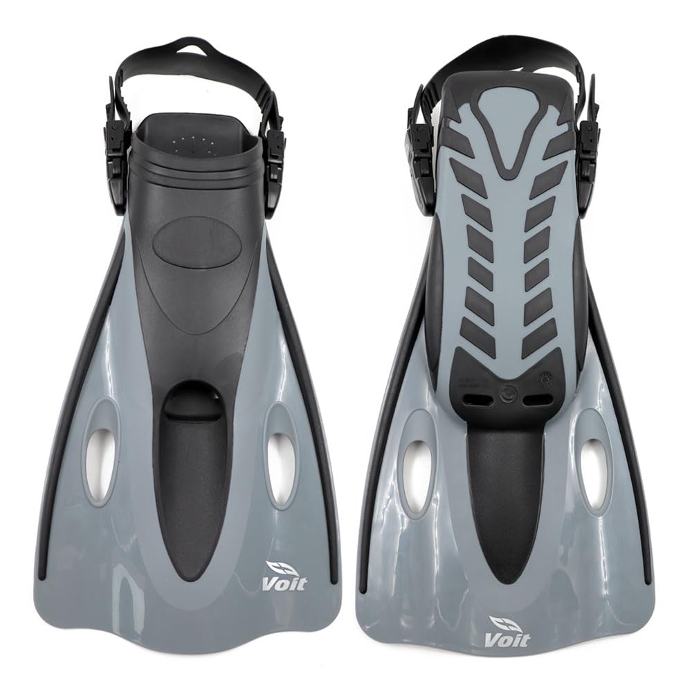 Voit Aletas Ajustables para Natación, Talla 19-22, con Bolsa Mesh, para Entrenamiento, niños, Jovenes