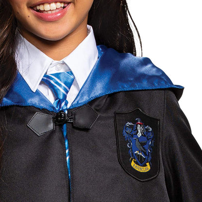 Disguise Harry Potter Ravenclaw - Bata de lujo para niños, negro y azul, talla M (7-8)