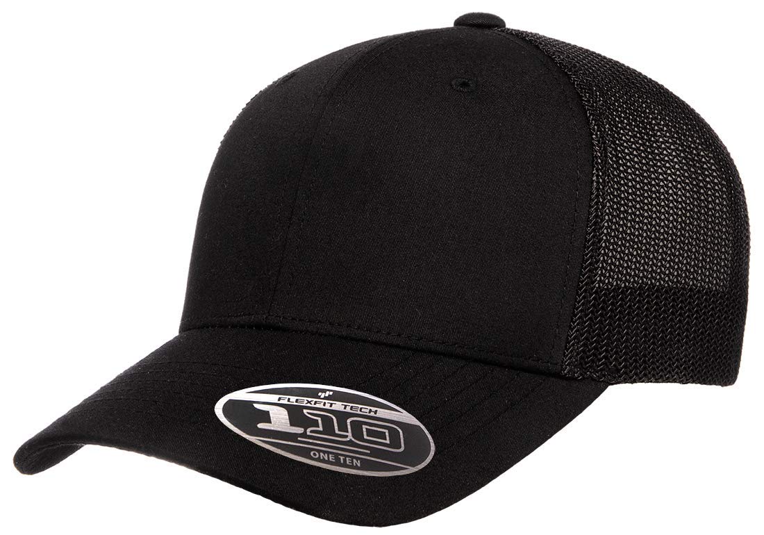 Flexfit Flexfit Men's Flexfit 110 Recycled Trucker Mesh Tapa para Hombre - Black - Talla Única