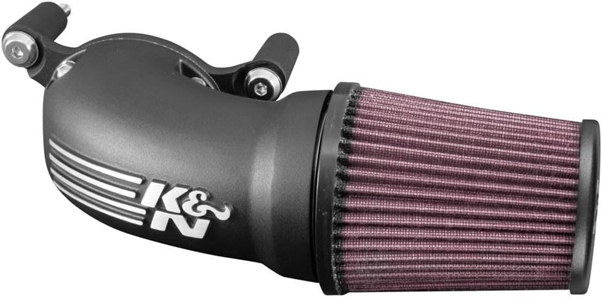 K&N Sistema de admisión de aire frío: filtro de aire de alto flujo, aumenta el rendimiento y la aceleración: compatible con Harley Davidson 2008-2017: (ver descripción del producto para modelos