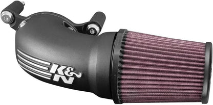 K&N Sistema de admisión de aire frío: filtro de aire de alto flujo, aumenta el rendimiento y la aceleración: compatible con Harley Davidson 2008-2017: (ver descripción del producto para modelos