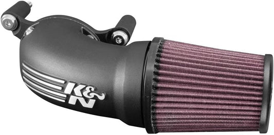 K&N Sistema de admisión de aire frío: filtro de aire de alto flujo, aumenta el rendimiento y la aceleración: compatible con Harley Davidson 2008-2017: (ver descripción del producto para modelos