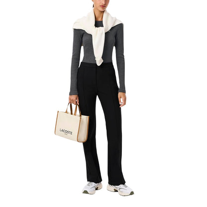 Lacoste Playera Slim fit de algodón orgánico y Manga Corta para Mujer