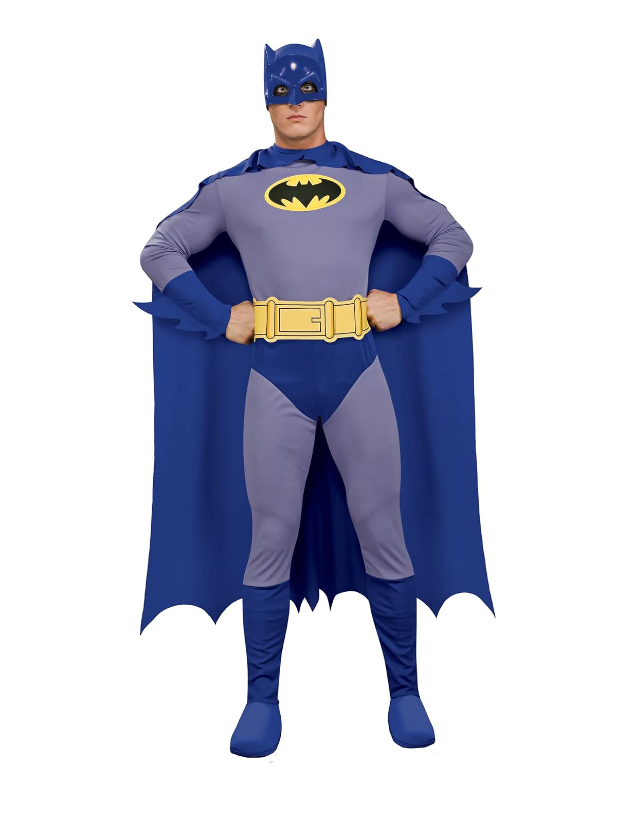 Rubie's Costume, Disfraz de Batman para Adulto Caballero, Gris/Azul - Grande - negro