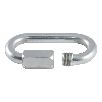 CURT Mosquetón de Cadena de Seguridad para Remolque 82931, 1.1 cm Diámetro, Zinc Transparente