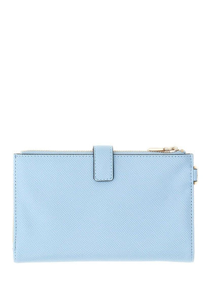GUESS CARTERA LAUREL II SLG DBL ZIP ORGNZR MUJER AZUL CLARO ZG7459157-AQU