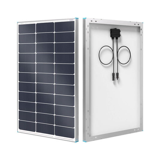 Renogy - Panel solar de 100 W, tipo N, 16BB, 25% de alta eficiencia | Panel solar de 100 W para RV Marine Boat Trailer, Camper, Rooftop Farm y otros sistemas fuera de la red, IP67