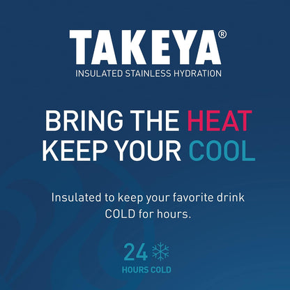 Takeya Botella de agua aislada, Blush, 396 gr (14 onzas), 1