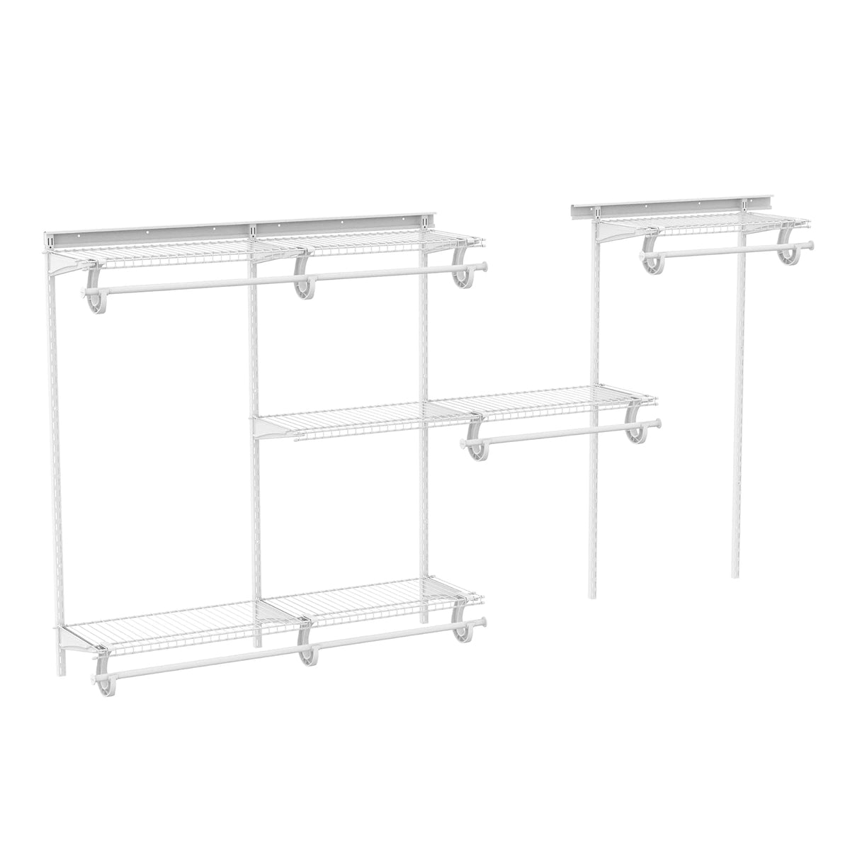 ClosetMaid ShelfTrack - Organizador de clóset Ajustable, Blanco, 5 to 8 Feet, 1