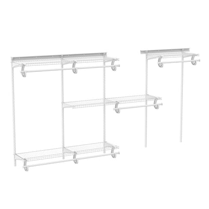 ClosetMaid ShelfTrack - Organizador de clóset Ajustable, Blanco, 5 to 8 Feet, 1