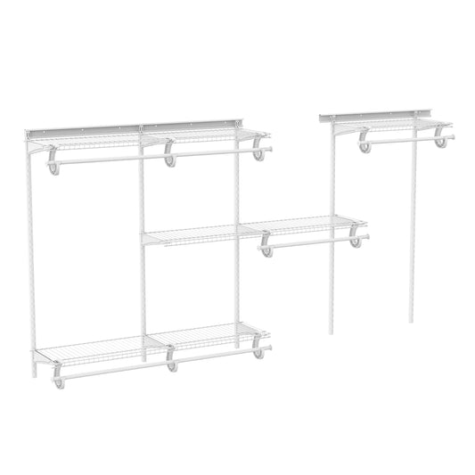 ClosetMaid ShelfTrack - Organizador de clóset Ajustable, Blanco, 5 to 8 Feet, 1