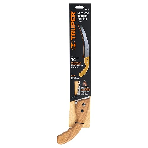 Truper STP-14, Serrucho de poda 14", tradicional, 6 DPP