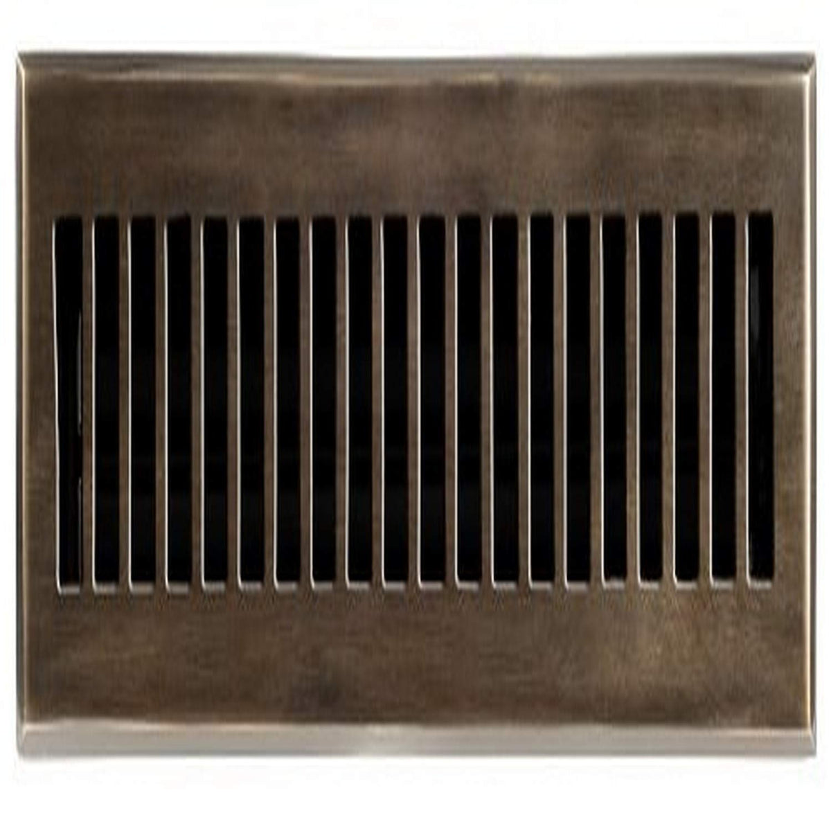 Latón Elegans 116B AB latón fundido sólido contemporáneo 2-1/4 pulgadas por 12 pulgadas registro de piso, acabado de latón antiguo modelo