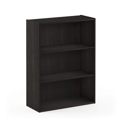 Furinno 11208EX Pasir 3-Tier Open Shelf, Espresso