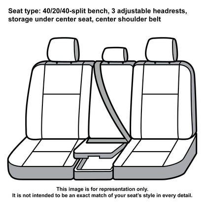 Covercraft Carhartt SeatSaver - Fundas de Asiento Personalizadas | Se Adapta a Ford F-150 2015-2018 | 1ª Fila 40/20/40 Asiento de Banco, Tela de Pato Grava