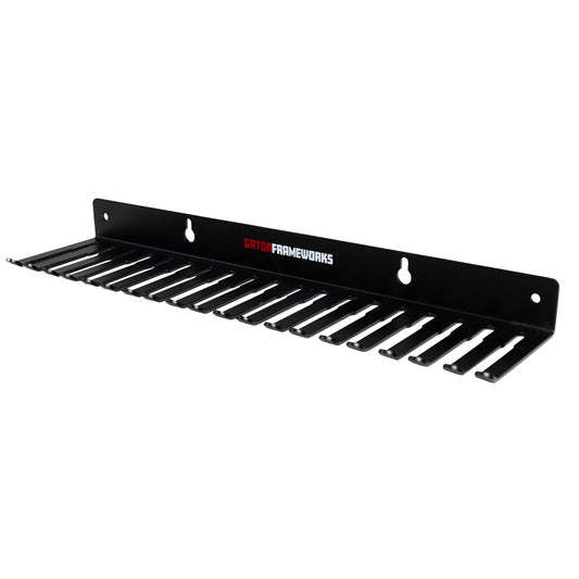 Gator Frameworks - Colgador de cables y organizador de pared con 19 ranuras para cables, rangos de 5 a 9 mm de espacios (GFW-CABLEHANGER)