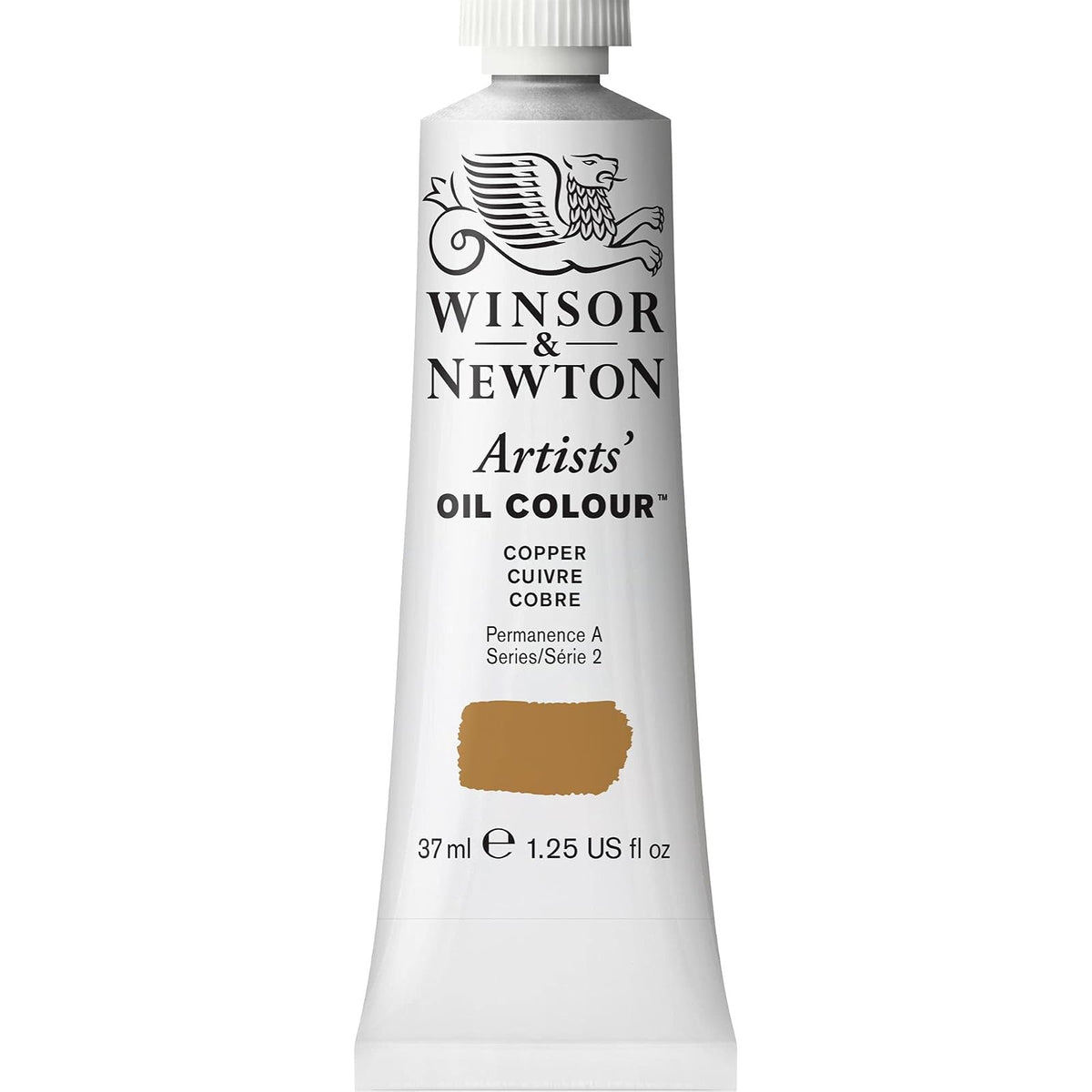 Winsor & Newton Artists' Oil Colour Pintura al Óleo Profesional, 37 ml - 37-ml Tube - Cobre (Copper)