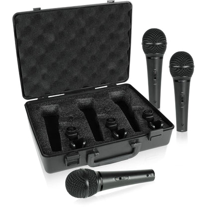 Behringer XM1800S Micrófonos dinámicos e instrumentales cardioides dinámicos (juego de 3)