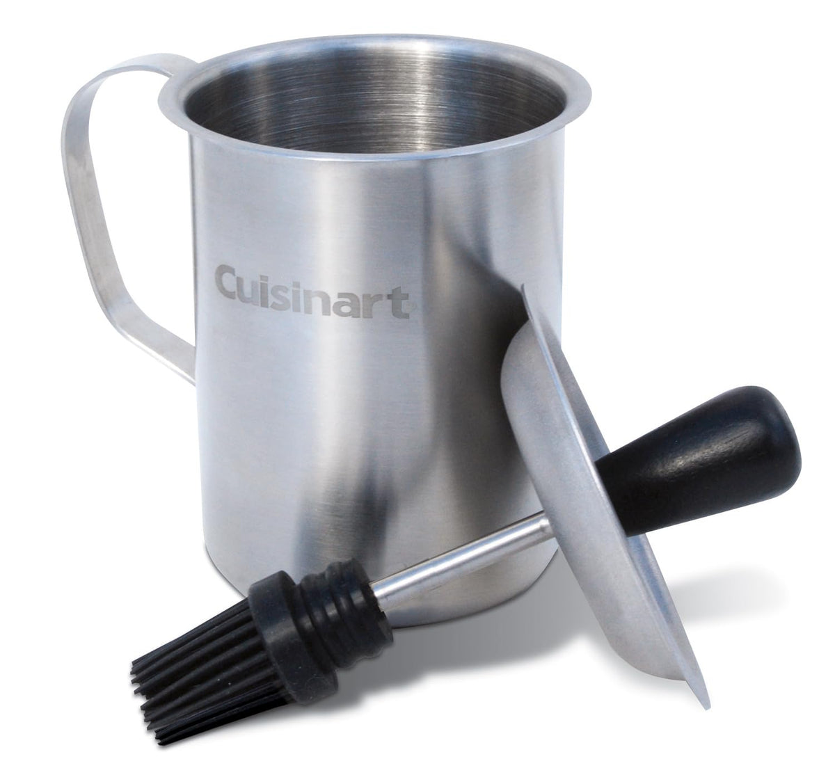 Cuisinart CBP-116B Vaso de Acero Salsas con Brocha Integrada | Vaso de acero inoxidable para salsas, con brocha incluída y removible, fácil de limpiar, perfecto para todo tipo de salsas