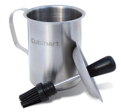 Cuisinart CBP-116B Vaso de Acero Salsas con Brocha Integrada | Vaso de acero inoxidable para salsas, con brocha incluída y removible, fácil de limpiar, perfecto para todo tipo de salsas