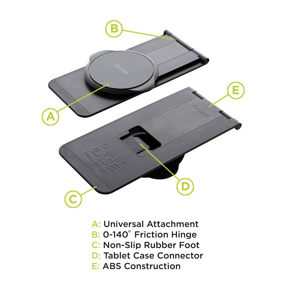 Filofax Stand Enitab360 Universal Adjustable Tablet Stand, Holder for Large Tablets, Black (B958664)