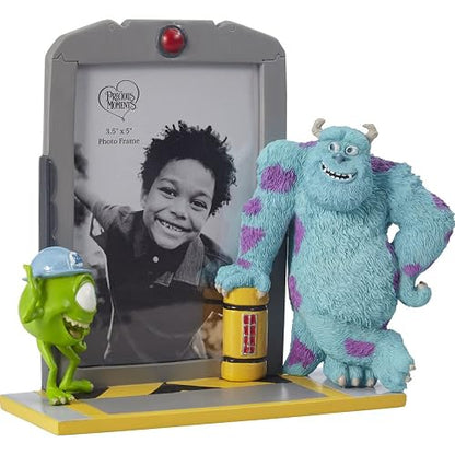 Adorable Monsters, Inc. - Marco de fotos de Precious Moments Perfect Disney Showcase, regalo Pixar Love Your Inner Monster - Soporte de fotos de 3 x 5 pulgadas, compatibilidad con imágenes, decoración