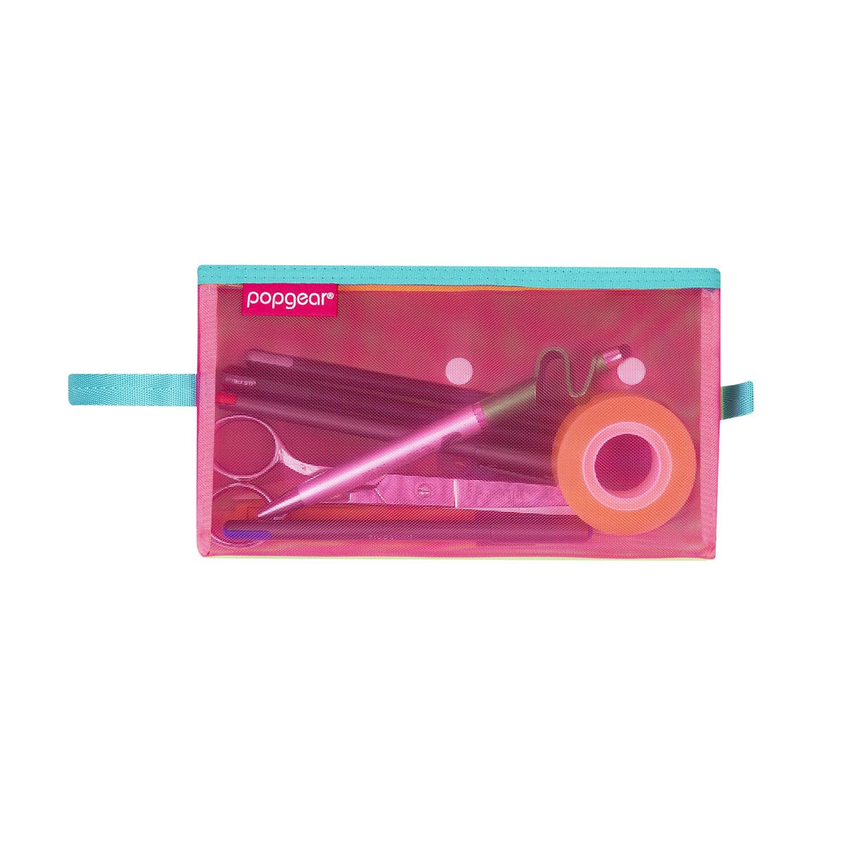 Bolsa Popgear 3 en 1 con Cierre, Colores Rosa, Azul y Verde – Set de Organización Triple