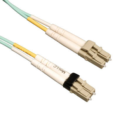 Tripp Lite 10Gb Duplex Multimode 50/125 OM3 LSZH Fiber Patch Cable (Mini-LC/LC) - Aqua, 1M (3-ft.)(N836-01M)
