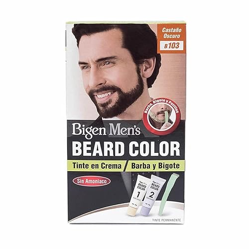 Bigen Tinte en Crema Para Barba y Bigote Men'S Beard Color Castano Oscuro