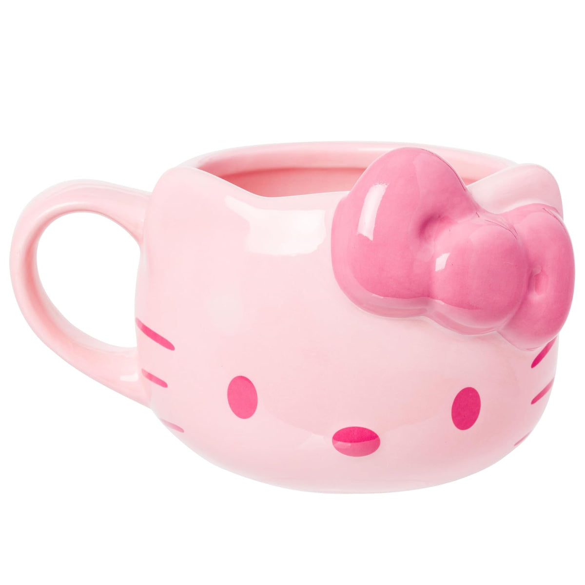 Silver Buffalo Hello Kitty Taza de Cerámica Dorada y Rosa 20 oz - Rosa - Multi