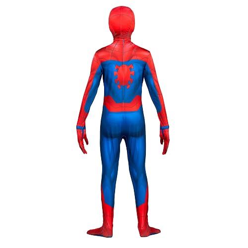Marvel - Overol Zentai de Lujo con diseño Impreso y máscara de Elastano Desmontable y Ojos de plástico