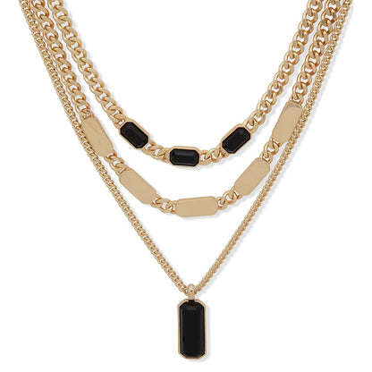 DKNY Box Collar Dorado Para Mujer