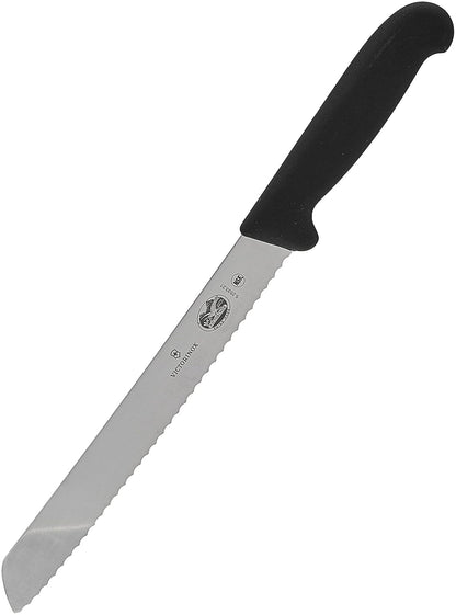 Victorinox Fibrox Pro - Cuchillo para pan, 20 cm, Negro, 8" Bread, 1