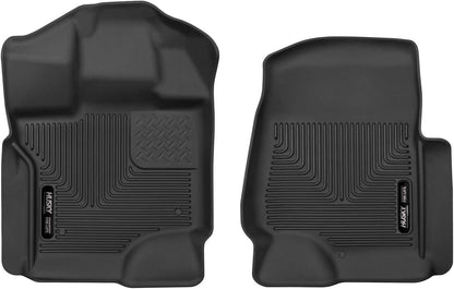 Husky Liners - Forro para piso delantero para SuperCrew/SuperCabo, 15 – 18 F150, SuperCrew/SuperCab, Negro, Floor Liners - Front
