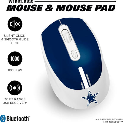 SOAR NFL - Alfombrilla inalámbrica para Mouse y Mouse (New England Patriots)