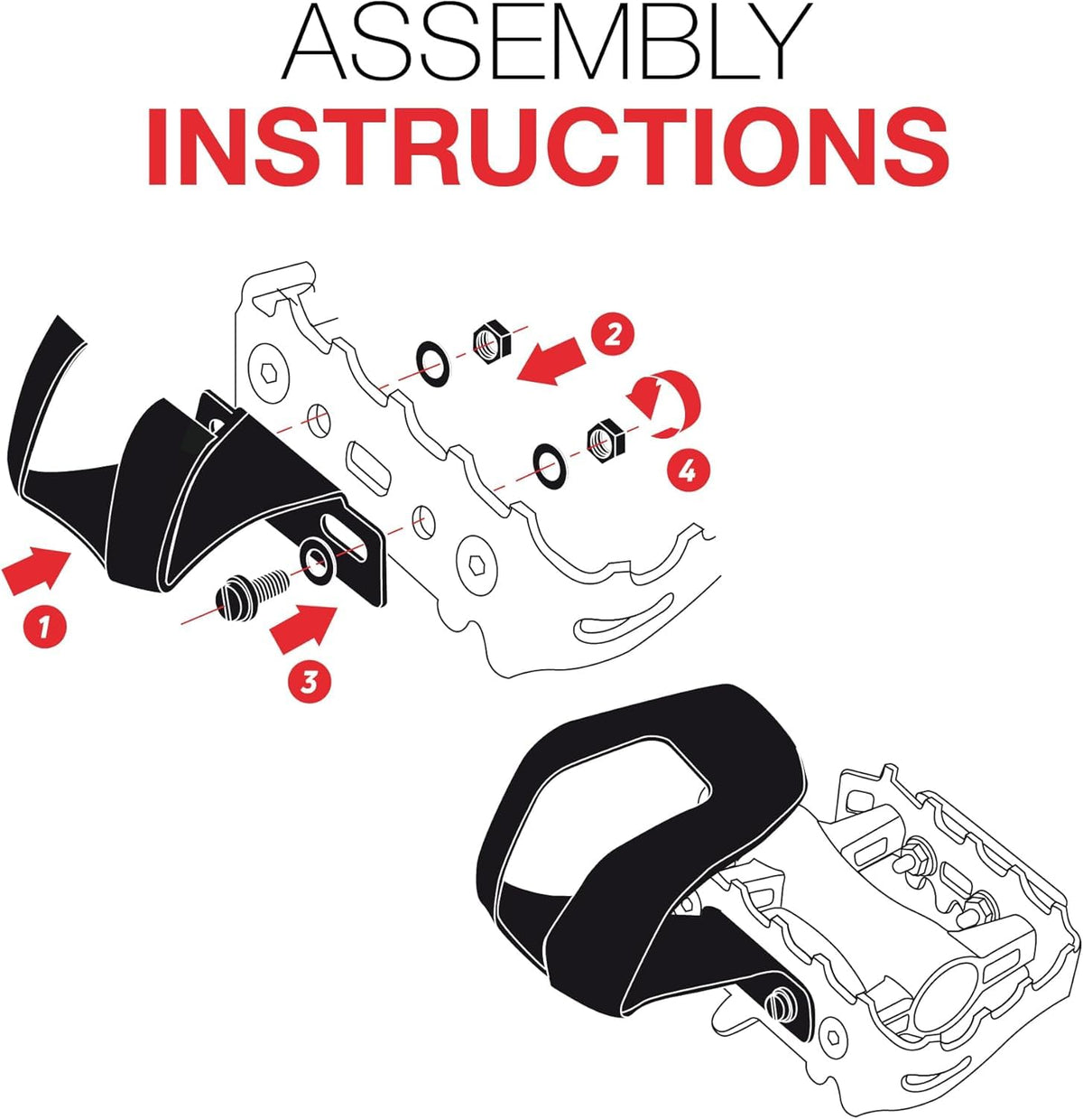 Zefal "Cristophe Montaña Bicicleta Mitad Toe Clip